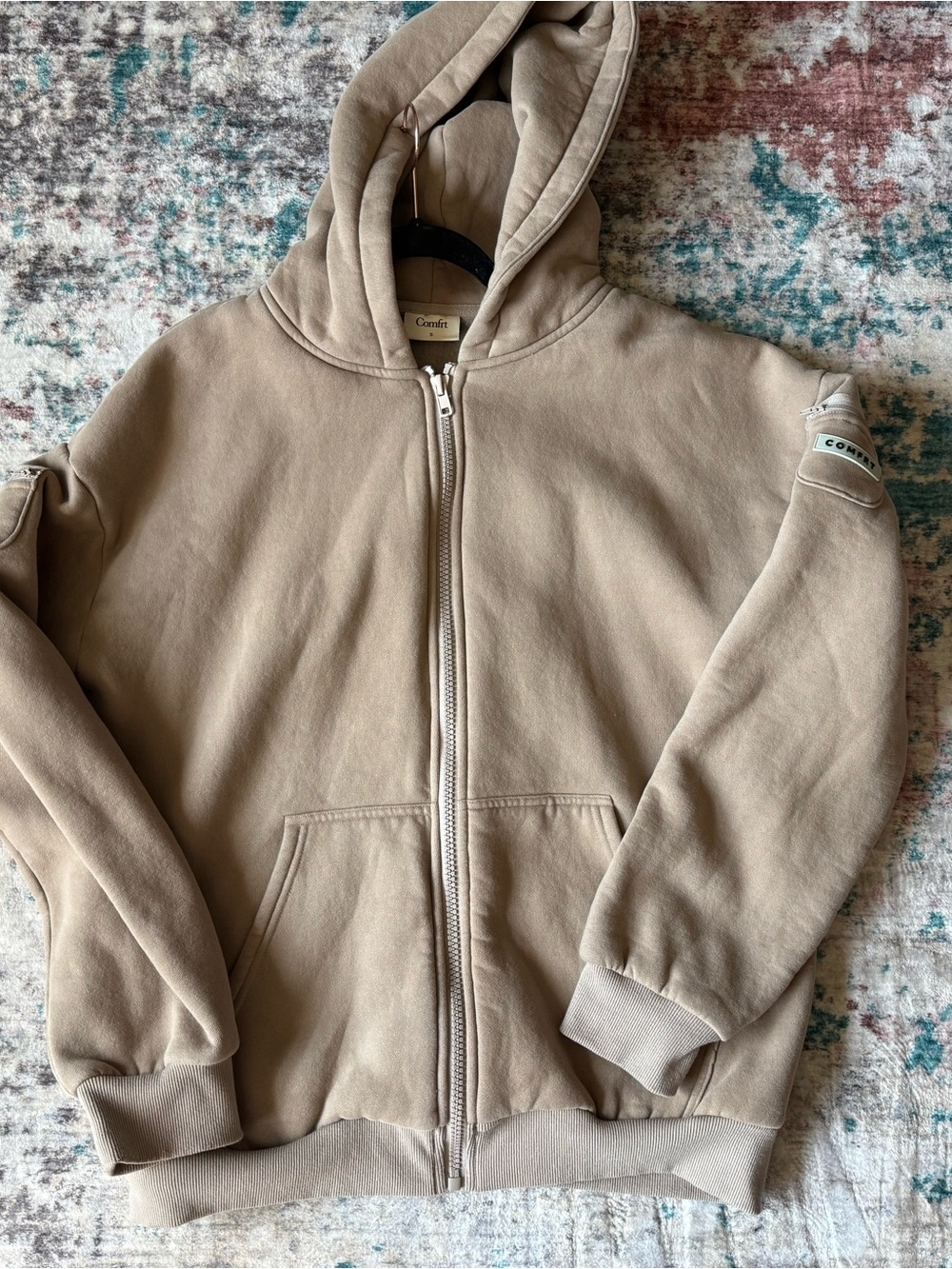 Comfort Colors  Zip-Up Hoodie in Taupe